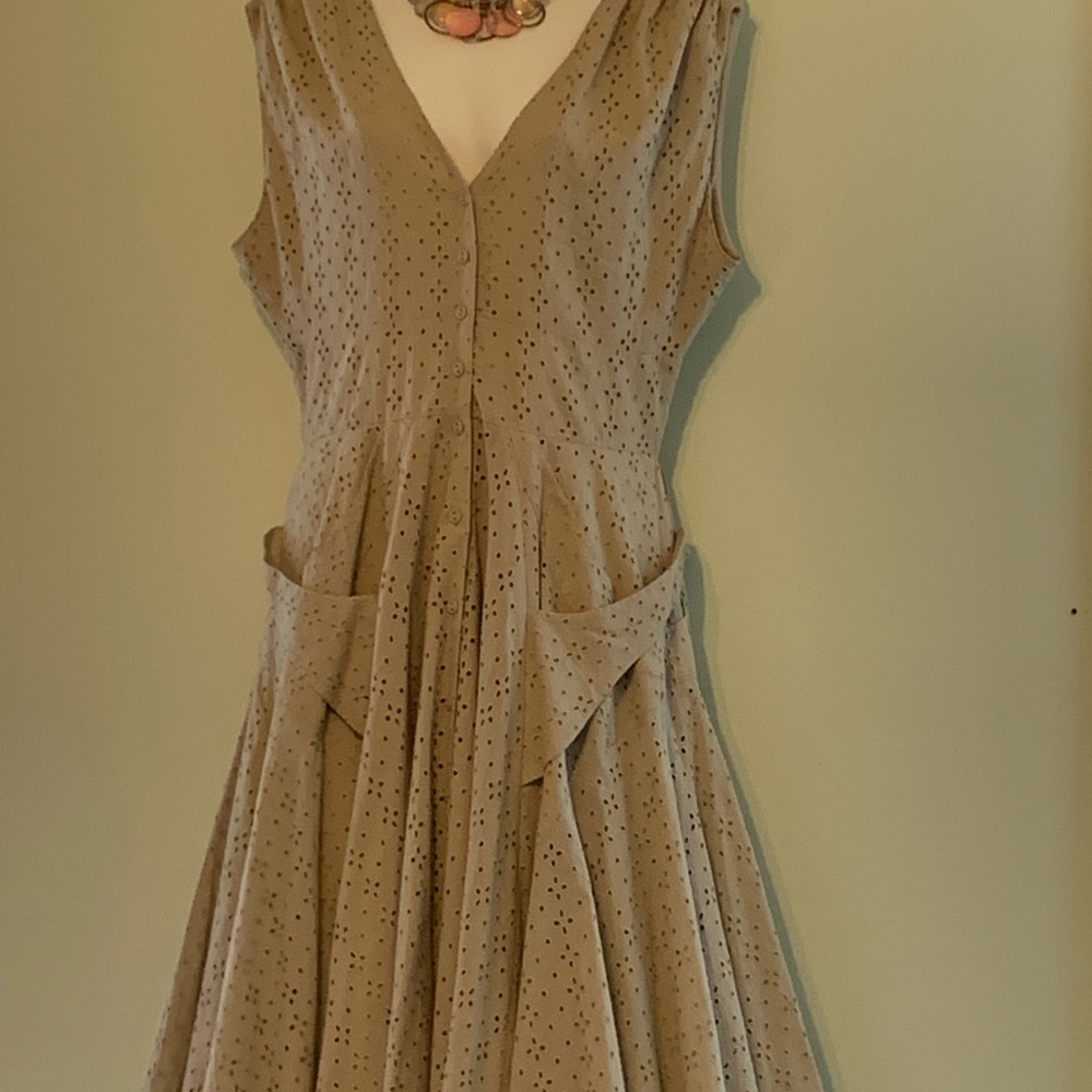 Calvin Klein Vintage Tan Dress